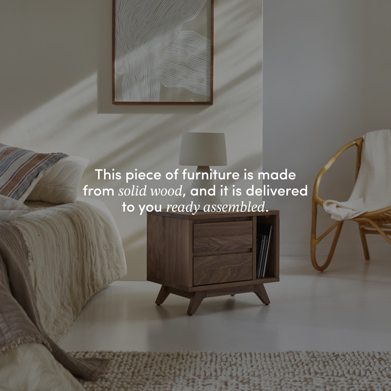 Esmée - Solid walnut bedside table