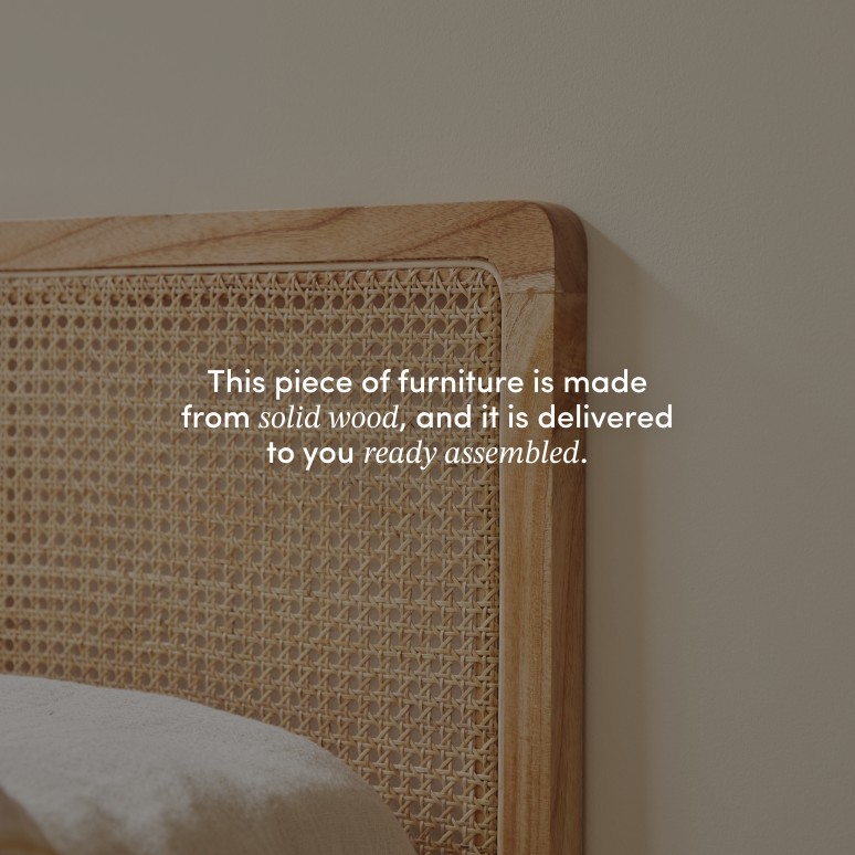Adèle - Cane rattan headboard 90 cm