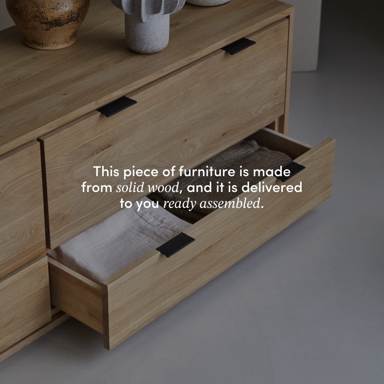 Senson - Solid oak TV unit 180 cm