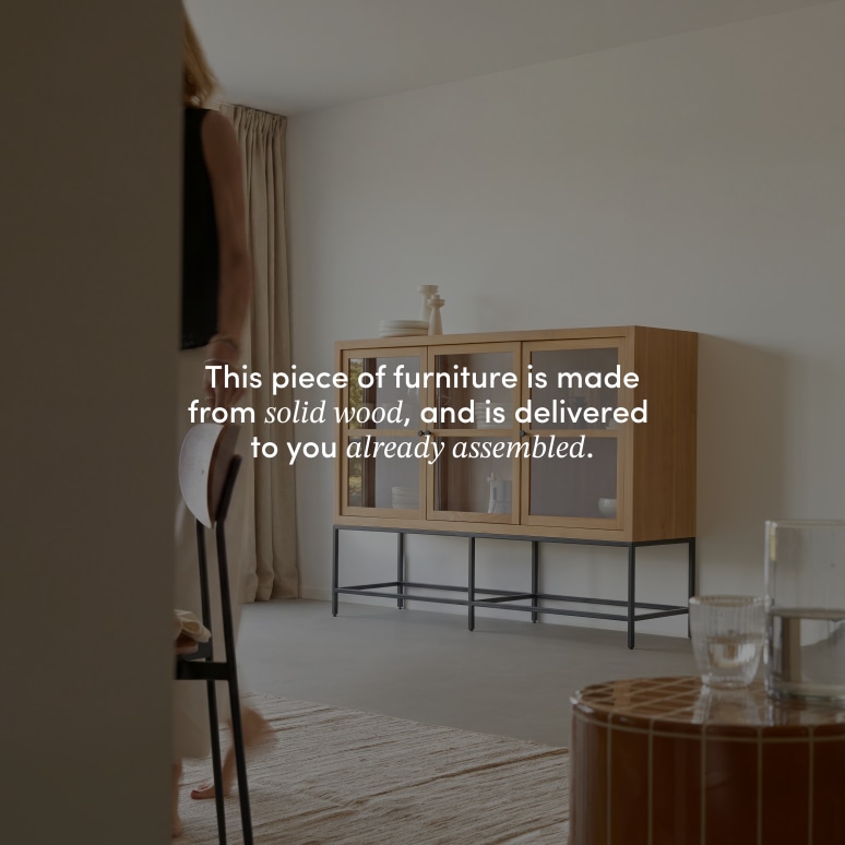 Babeth - Low solid teak dresser