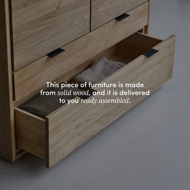 Senson - Hallway wardrobe in solid oak