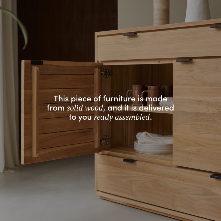 Senson - Solid teak sideboard 120 cm