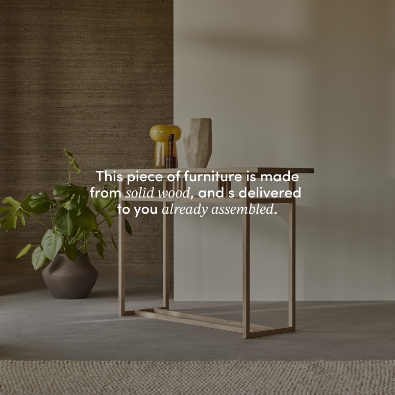 Clovis - Solid oak console table