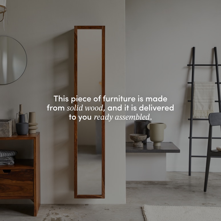 Twig - Straight solid sheesham column