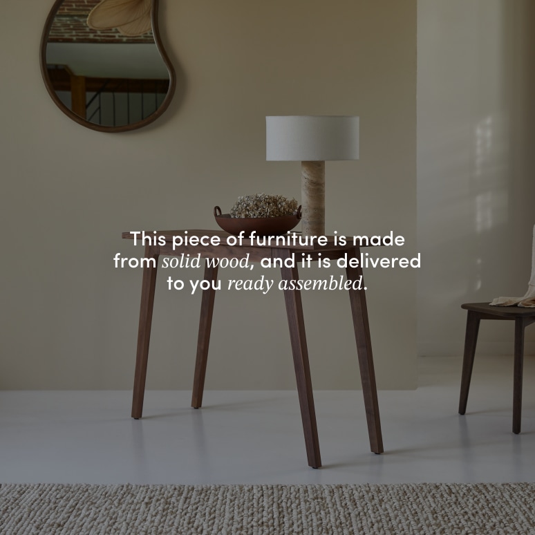 Esmée - Hallway console table in solid walnut