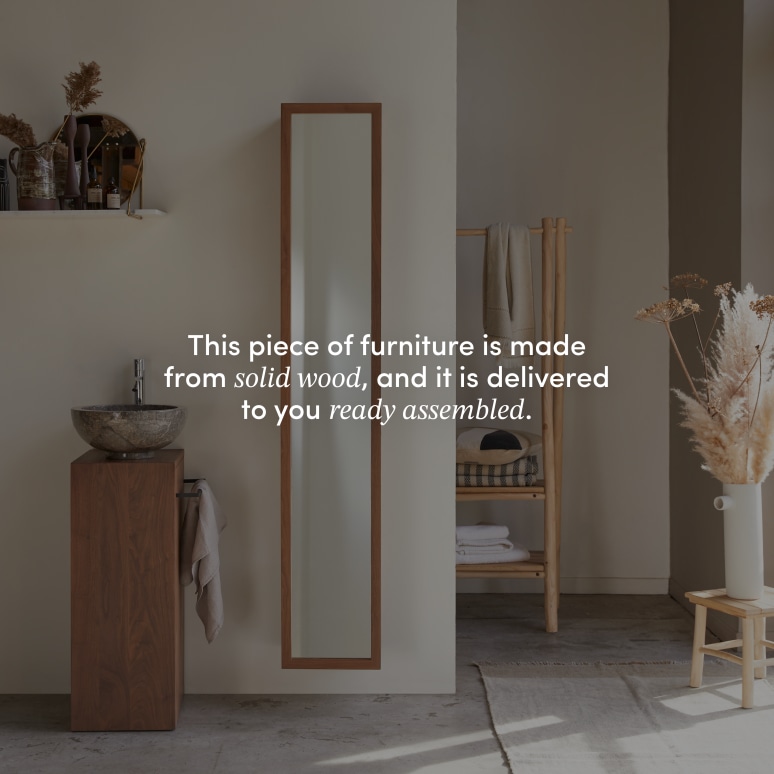 Twig - Solid walnut column - right