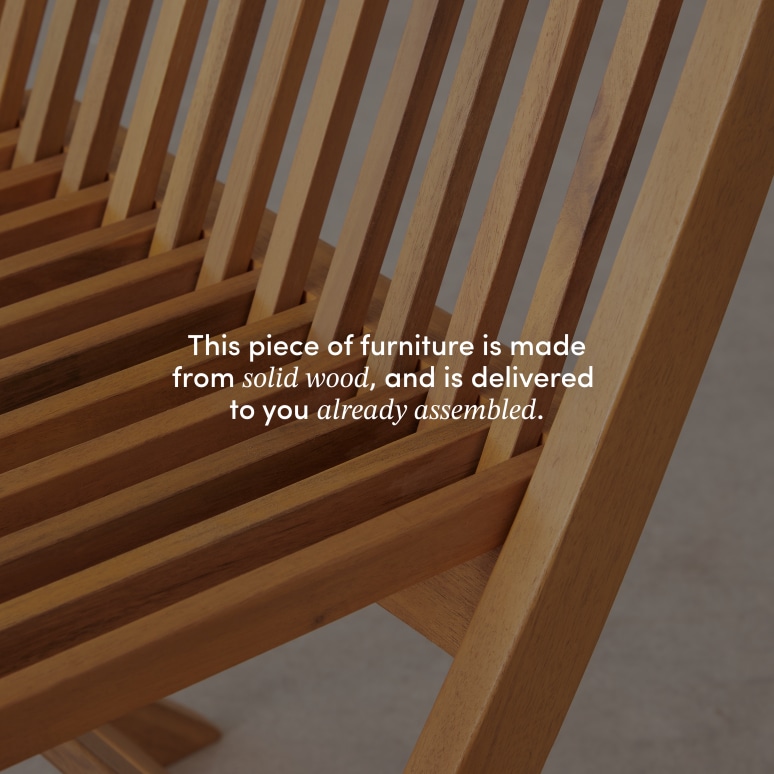 Capri - Set of 2 solid acacia garden chairs