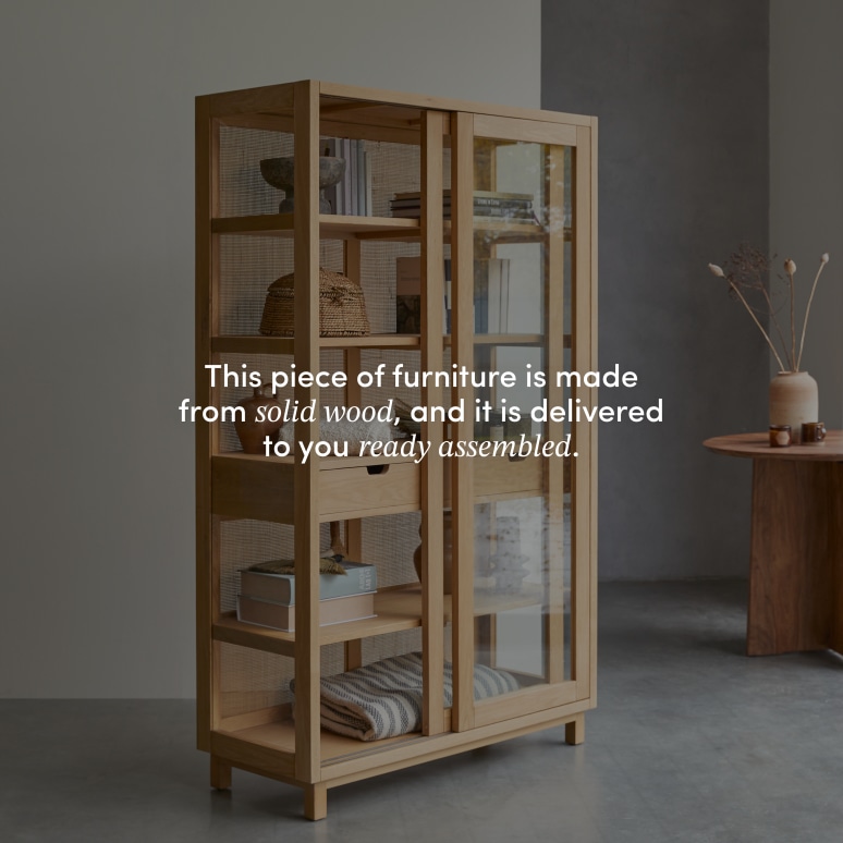 Adel - Solid oak bookcase