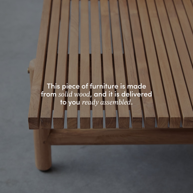 Fado - Solid teak garden coffee table