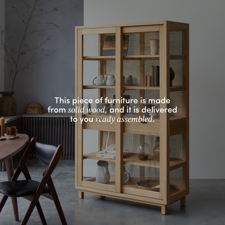 Adel - Solid oak storage cabinet