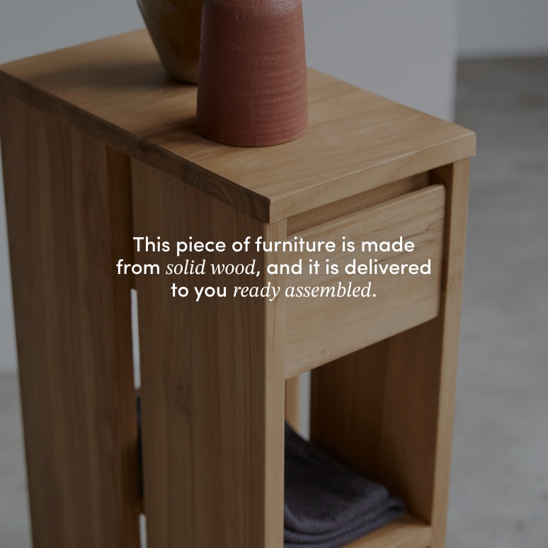 Eden - Side table in solid teak