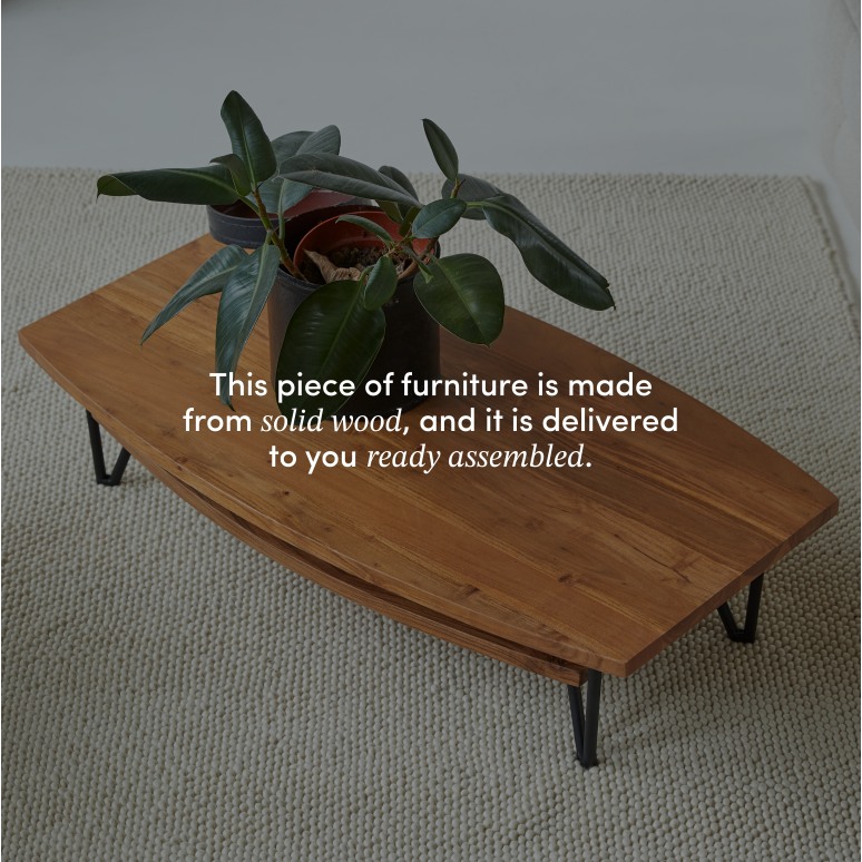 Bonnie - Solid acacia coffee table