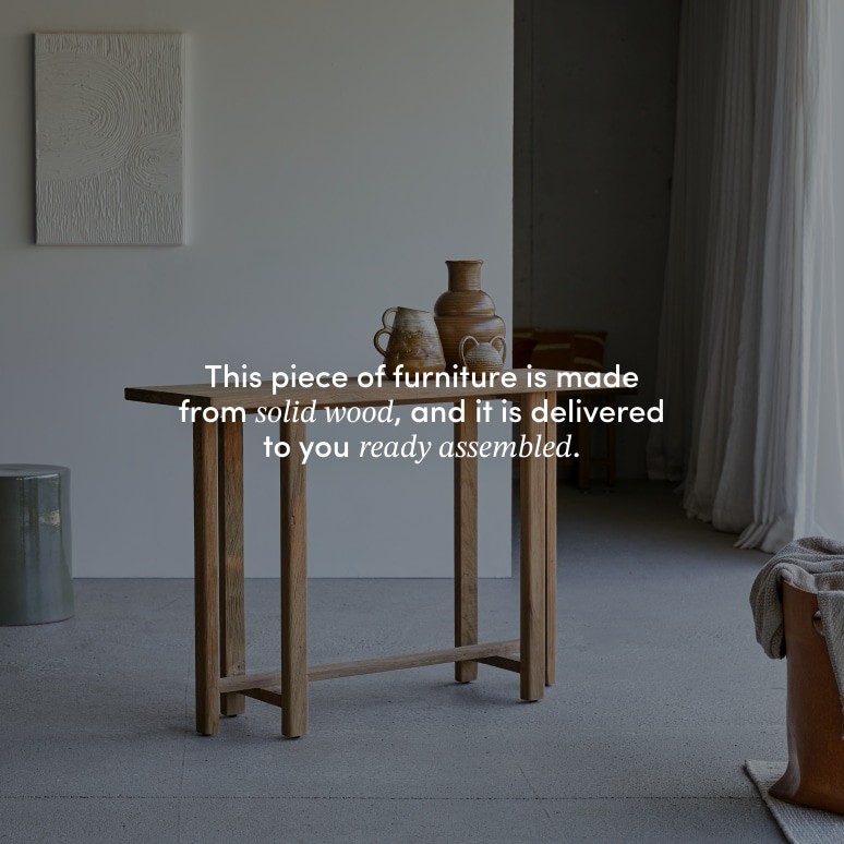 Antonia - Console table in recycled solid teak