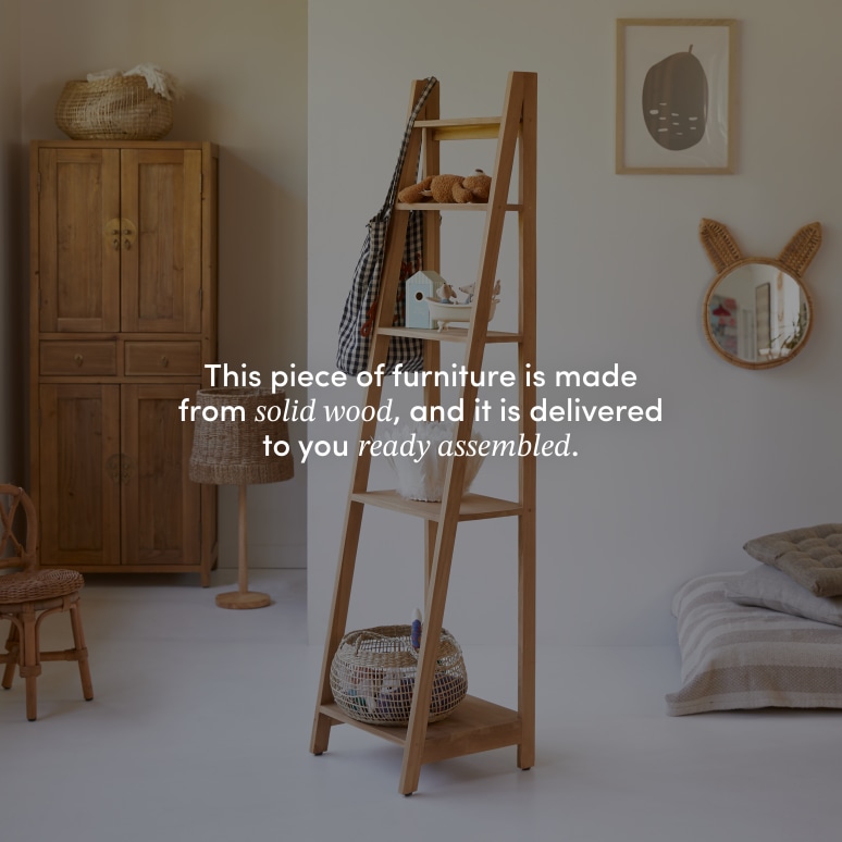 Bahya - Children's bookcase in solid teak