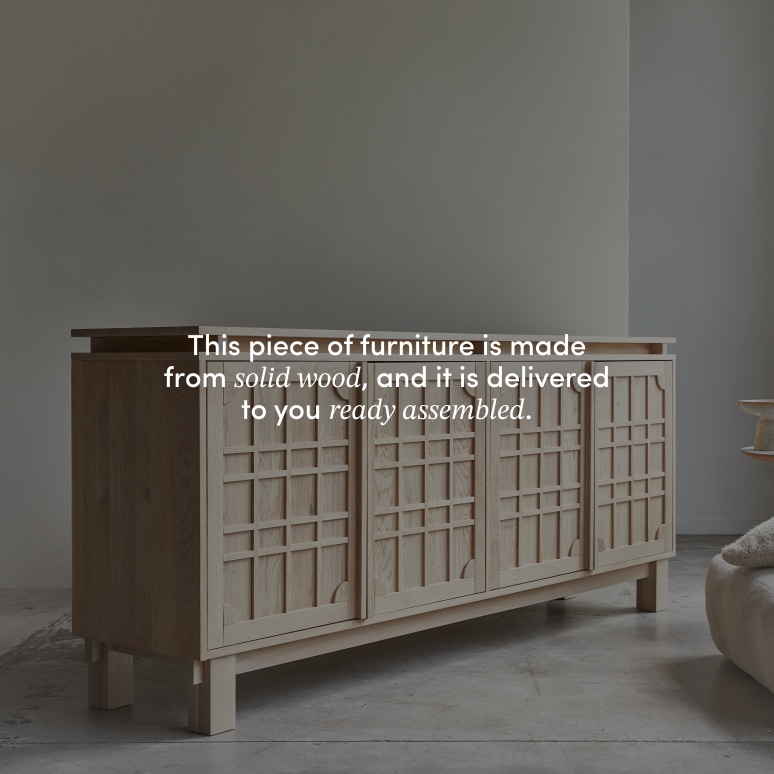 Bodi - Solid oak sideboard, 220 cm