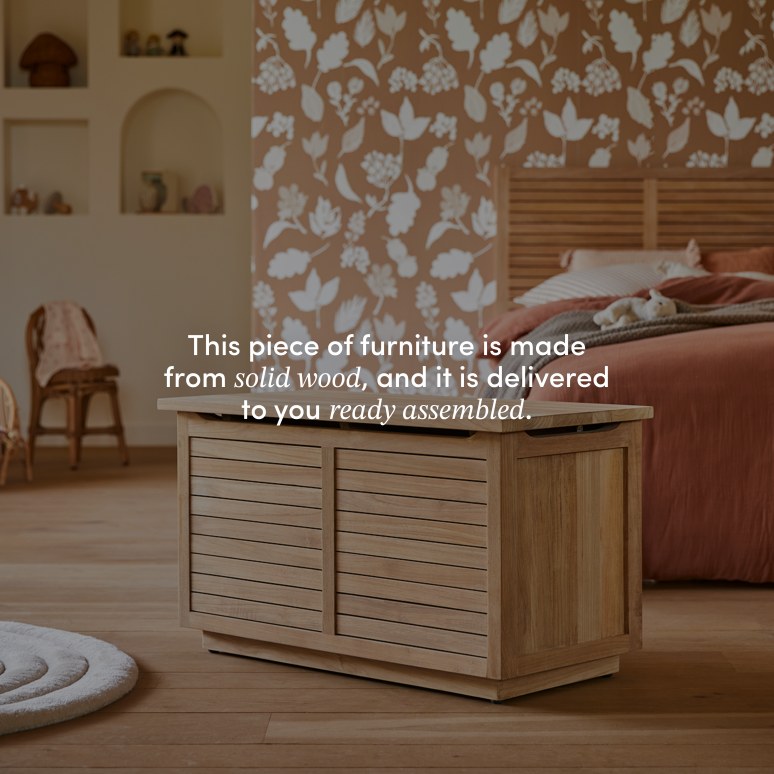Suzette - Solid teak children's chest