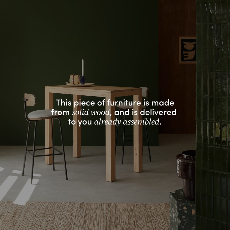 Eden - Solid oak bar table for 2-4-people