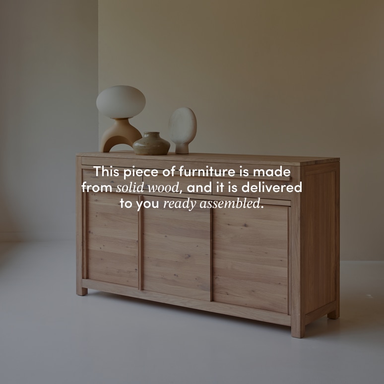 Luce - Solid oak sideboard, 150 cm