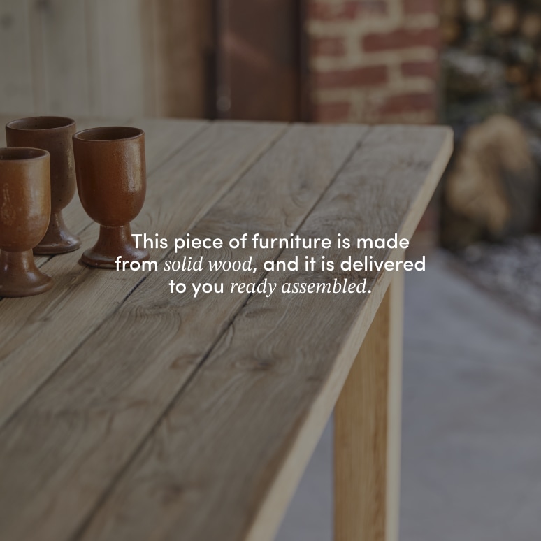 Teresa - Recycled solid teak garden table, 6–8 seats