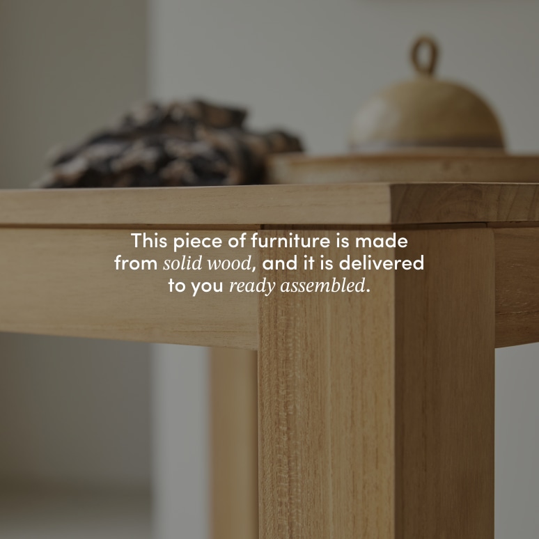 Eden - Solid teak table for 2-4 people