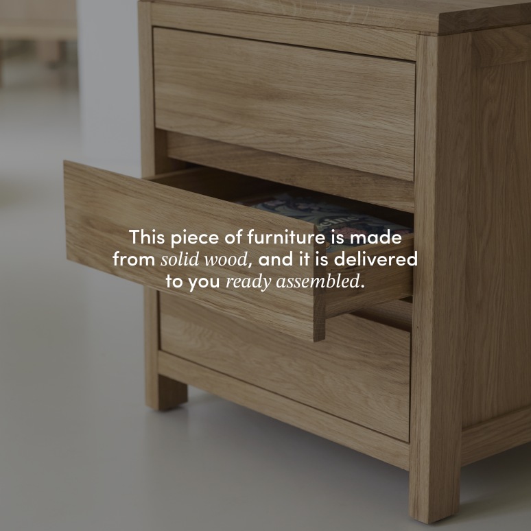 Eden - Oak storage unit, 55 cm