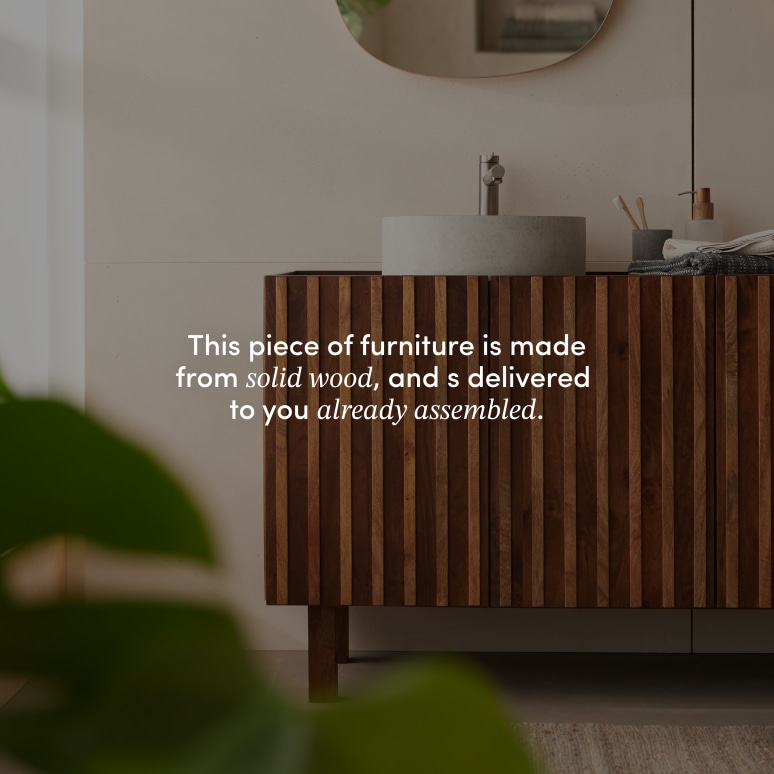 Milo - Mango wood vanity unit 164 cm