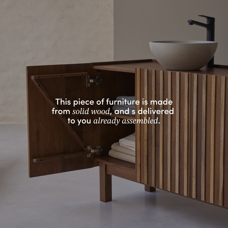 Milo - Mango wood vanity unit 164 cm