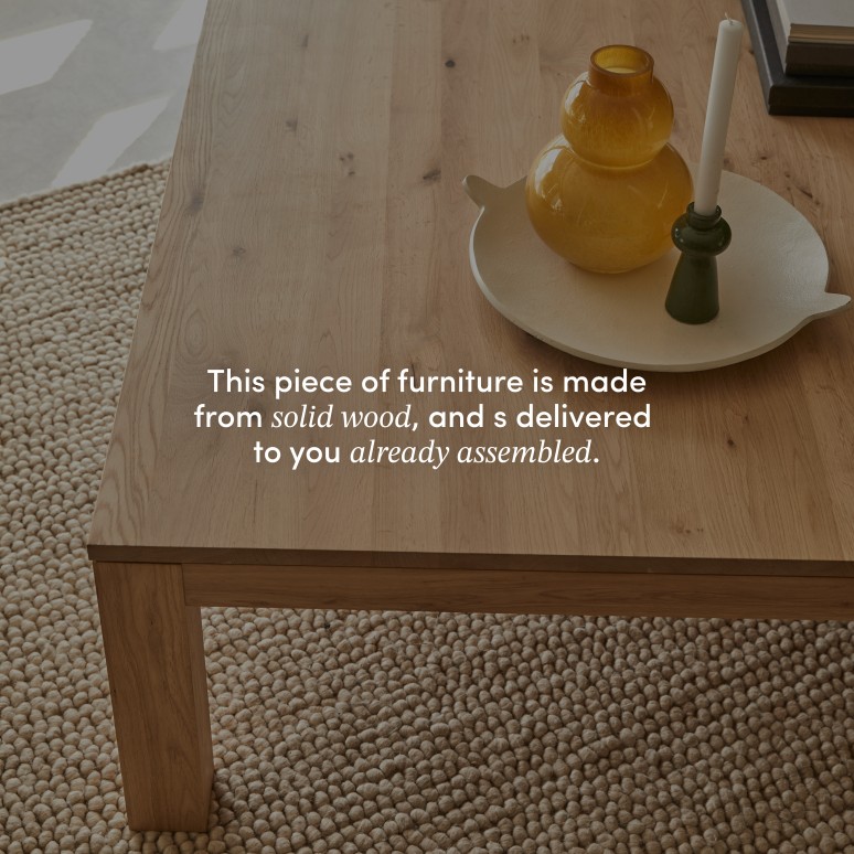 Eden - Square coffee table in solid oak