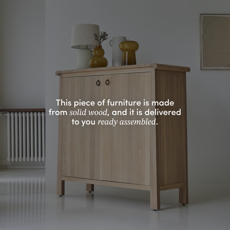 Volute - Solid oak console table