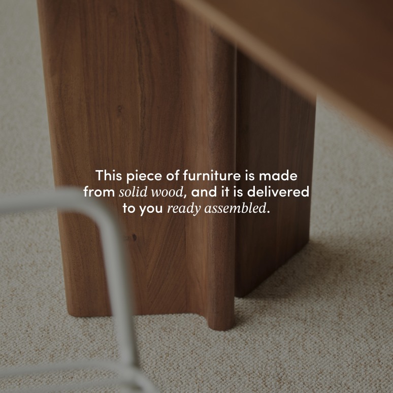 Suzanne - Solid acacia kitchen table, seats 2–4