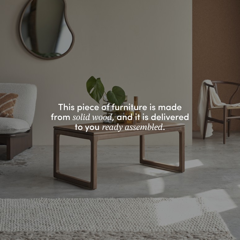 Arto - Coffee table in solid walnut