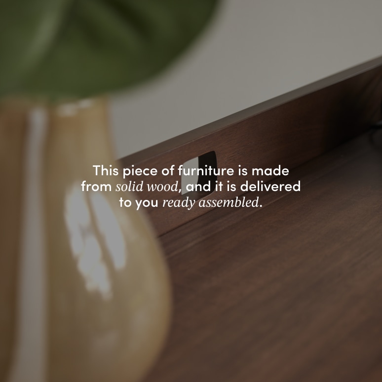 Philip - Folding desk in solid dark teak