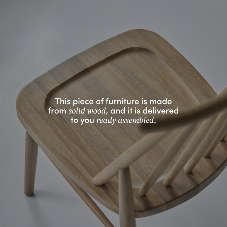 Léa - Chair in solid acacia