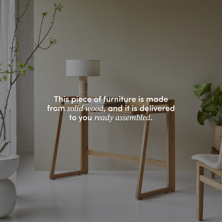 Philip - Folding desk in solid light teak