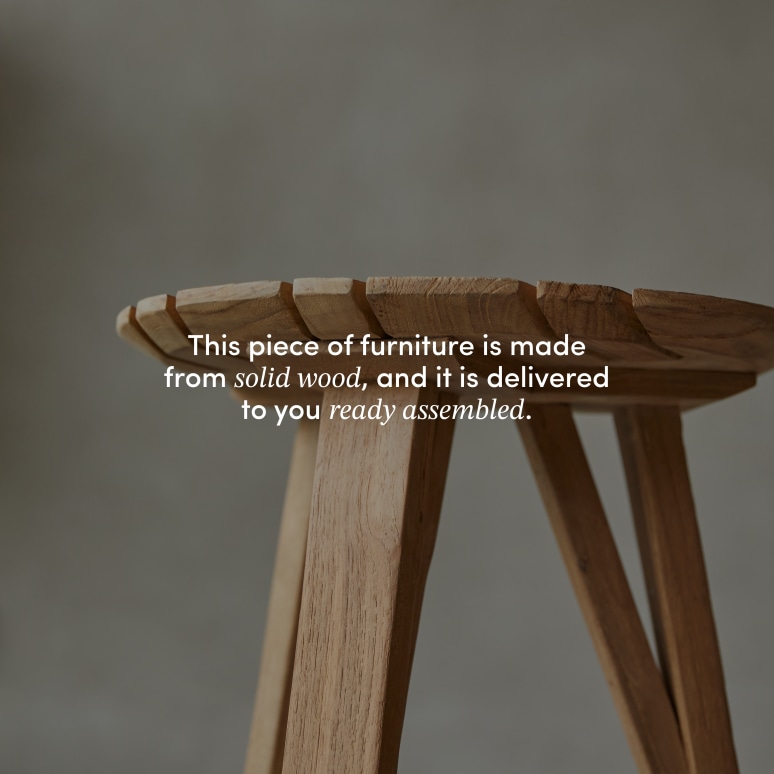 Katrine - Bedside table in solid reclaimed teak