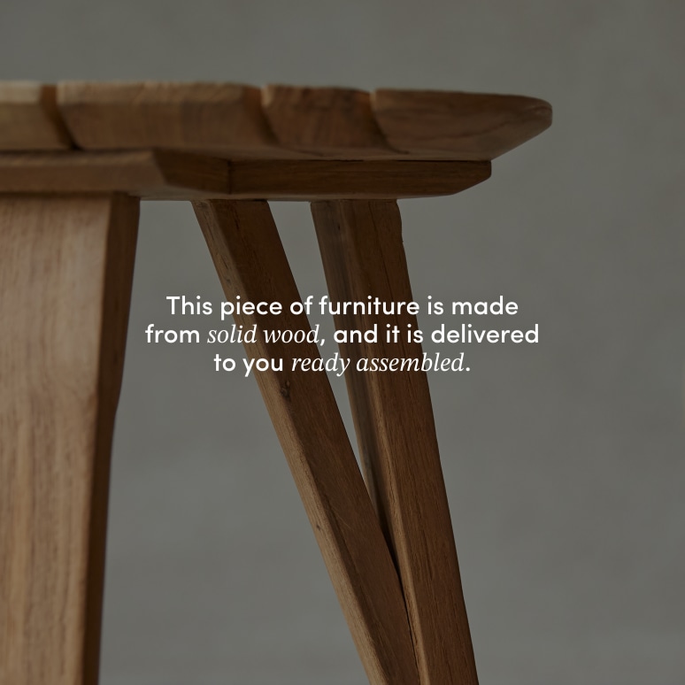 Katrine - End table in recycled solid teak