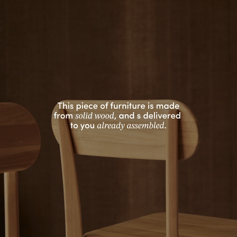 Abel - Solid teak chair