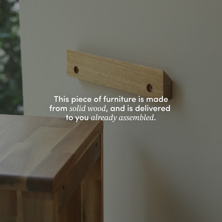 Lila - Column in solid acacia