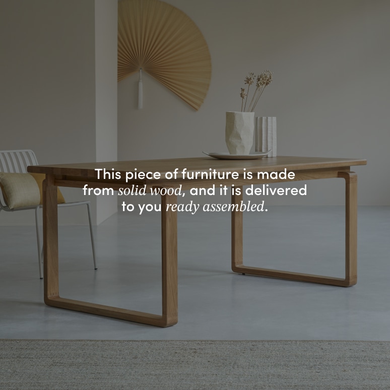 Sybille - Table in solid oak for 4-6 pers.