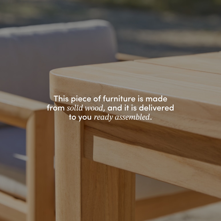 Leon - Garden table in solid teak for 6–8 people