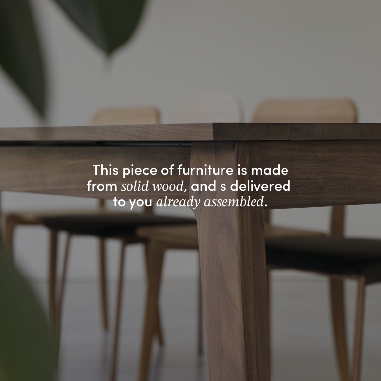 Esmée - 6–12-seater extendable table in solid walnut