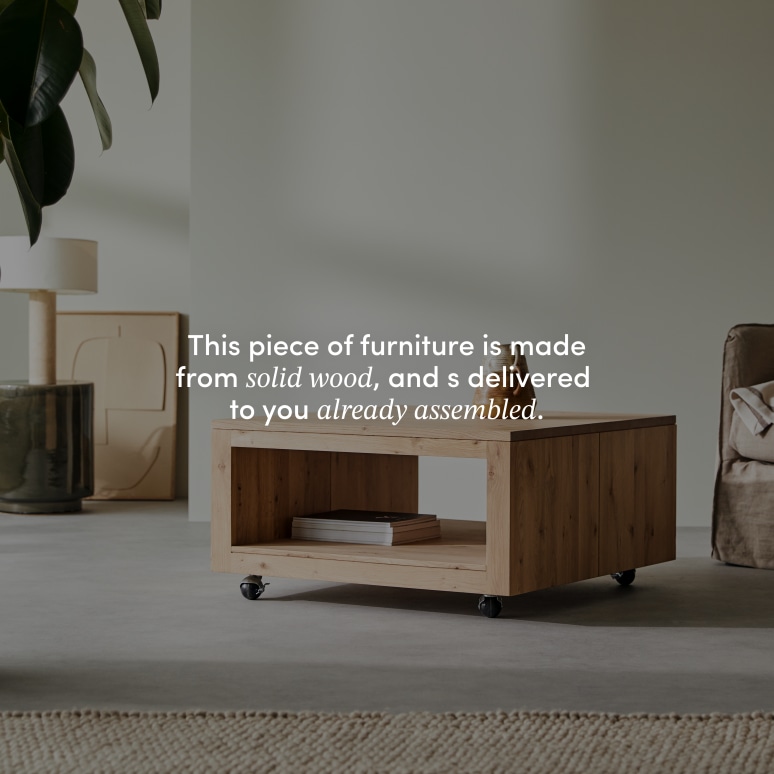 Anoa - Square coffee table in solid oak