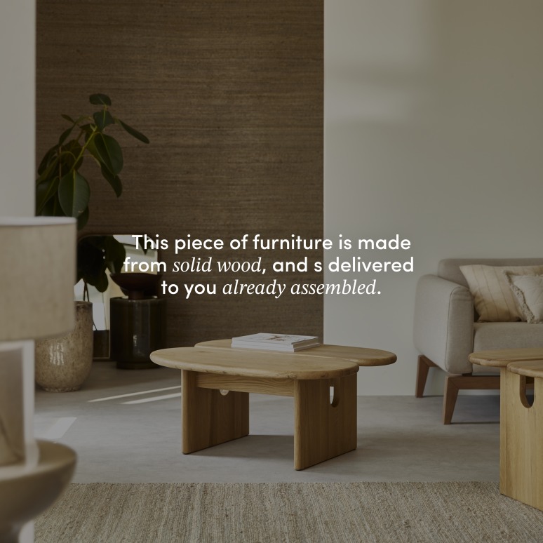 Sophia - Solid oak coffee table