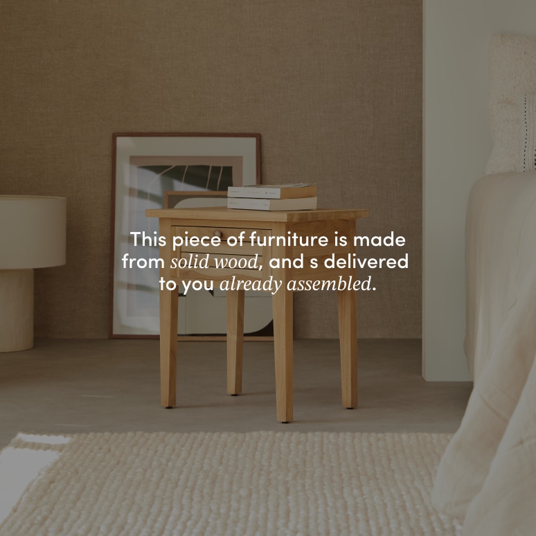 Suzette -  Solid teak bedside table