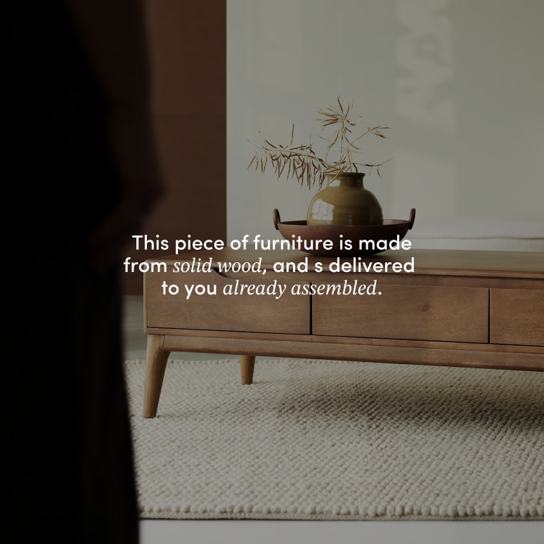 Gabrielle - Gabrielle solid mango wood coffee table