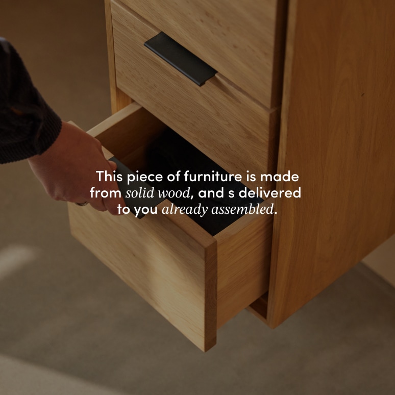 Senson - Solid oak tall cabinet