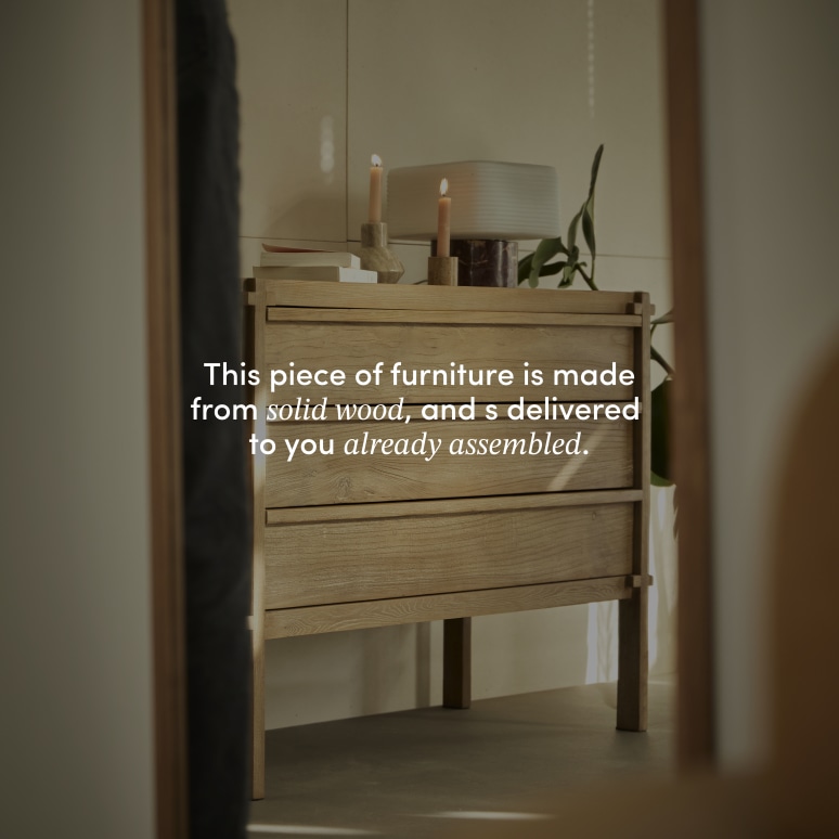 Madi - Chest of drawers in solid reclaimed elm