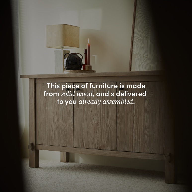 Hazel - 150 cm sideboard in solid reclaimed pine