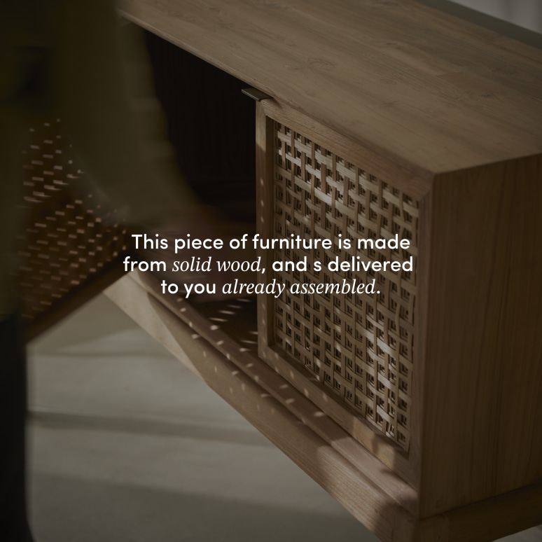 Tridi - 150 cm sideboard in solid reclaimed teak