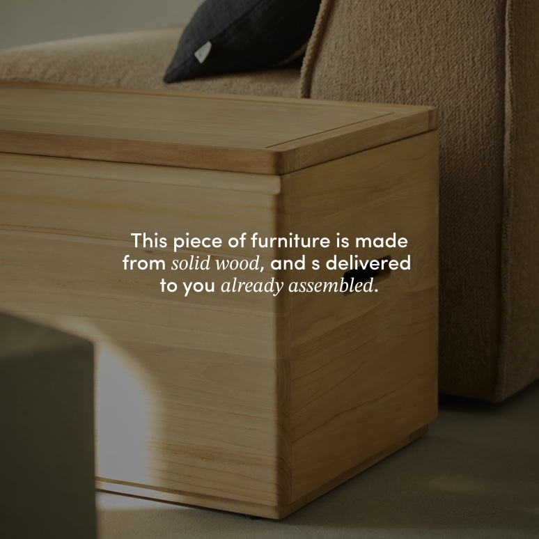Nino - Solid teak storage trunk